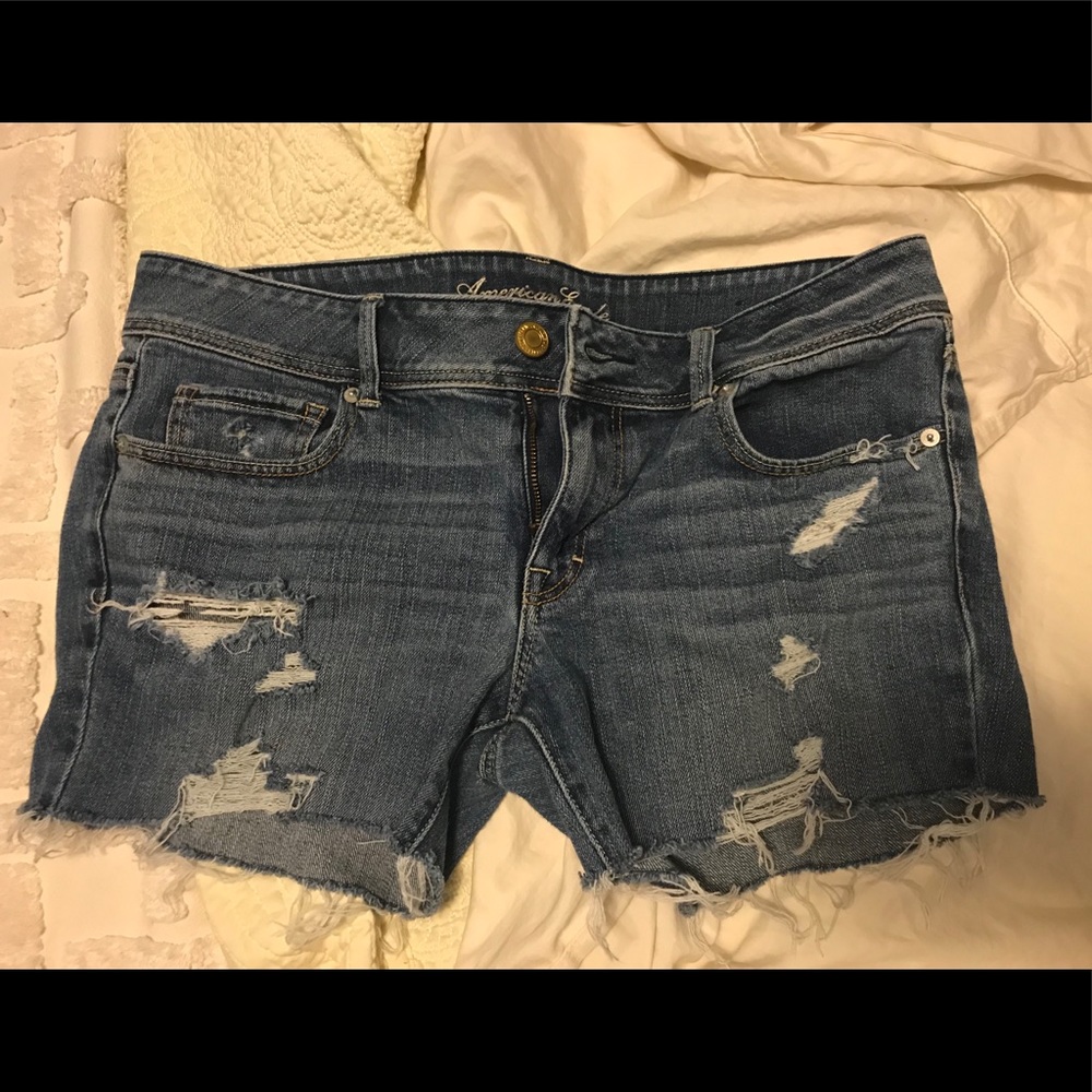 American Eagle Distressed denim shorts